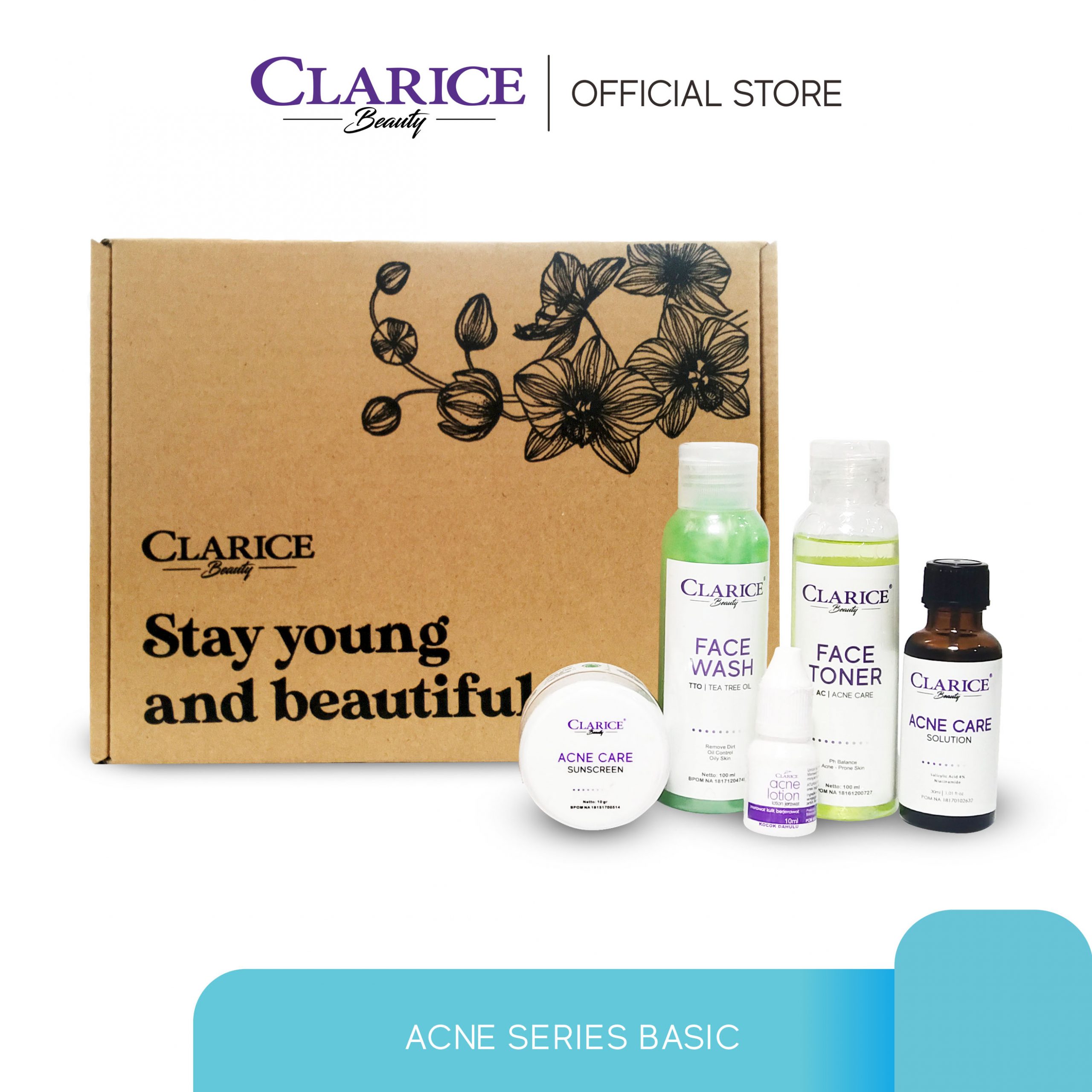 PAKET ACNE SERIES BASIC Clarice Beauty