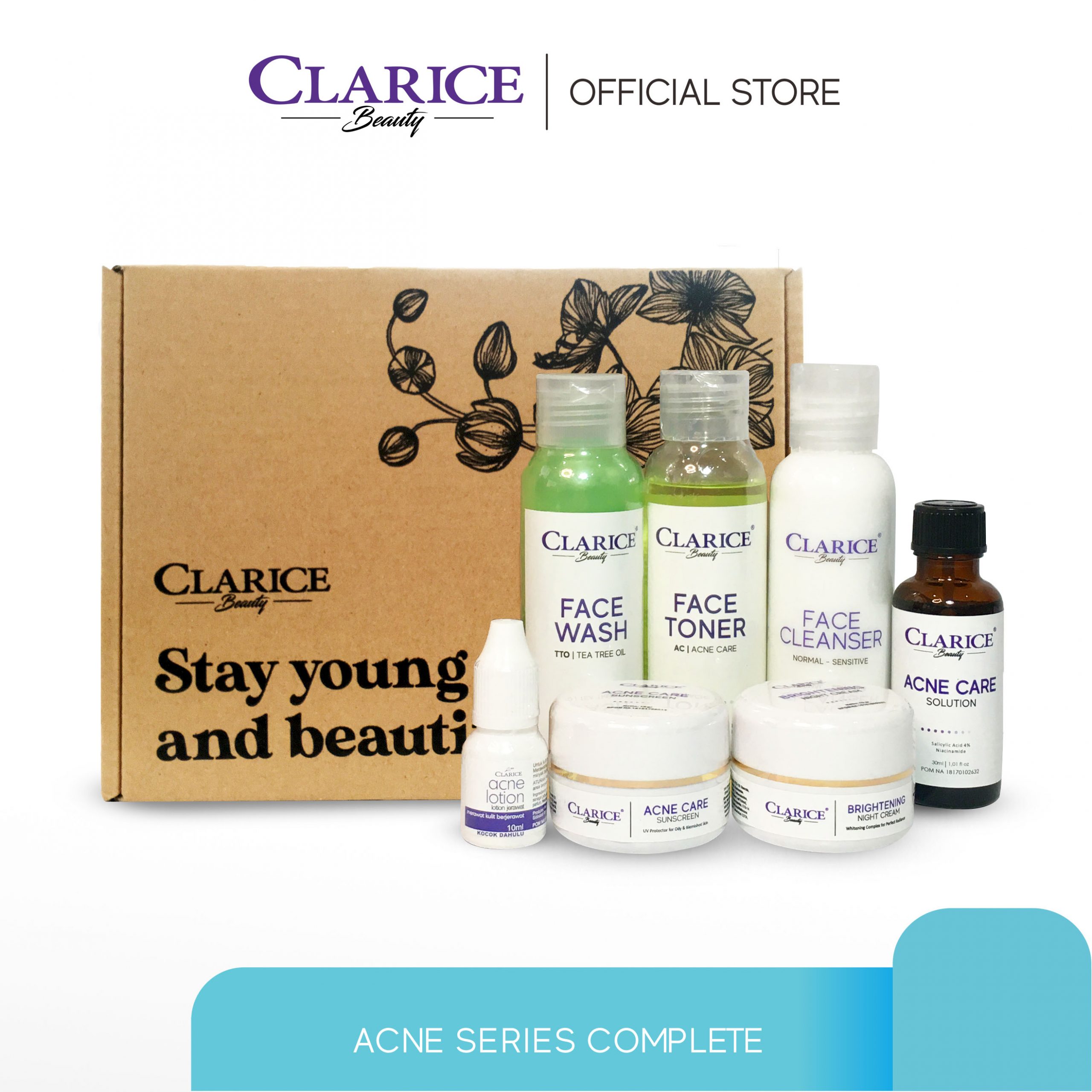 PAKET ACNE SERIES COMPLETE Clarice Beauty